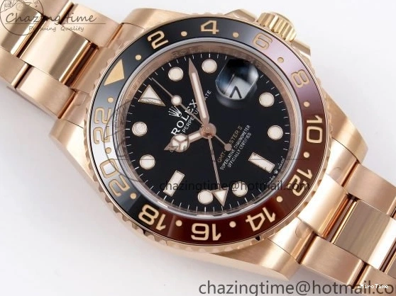 MiroTime 0312 GMT-Master II 126715 CHNR ARF 1:1 Best Edition Black Dial on RG Bracelet VR3285 CHS FastDry 1660